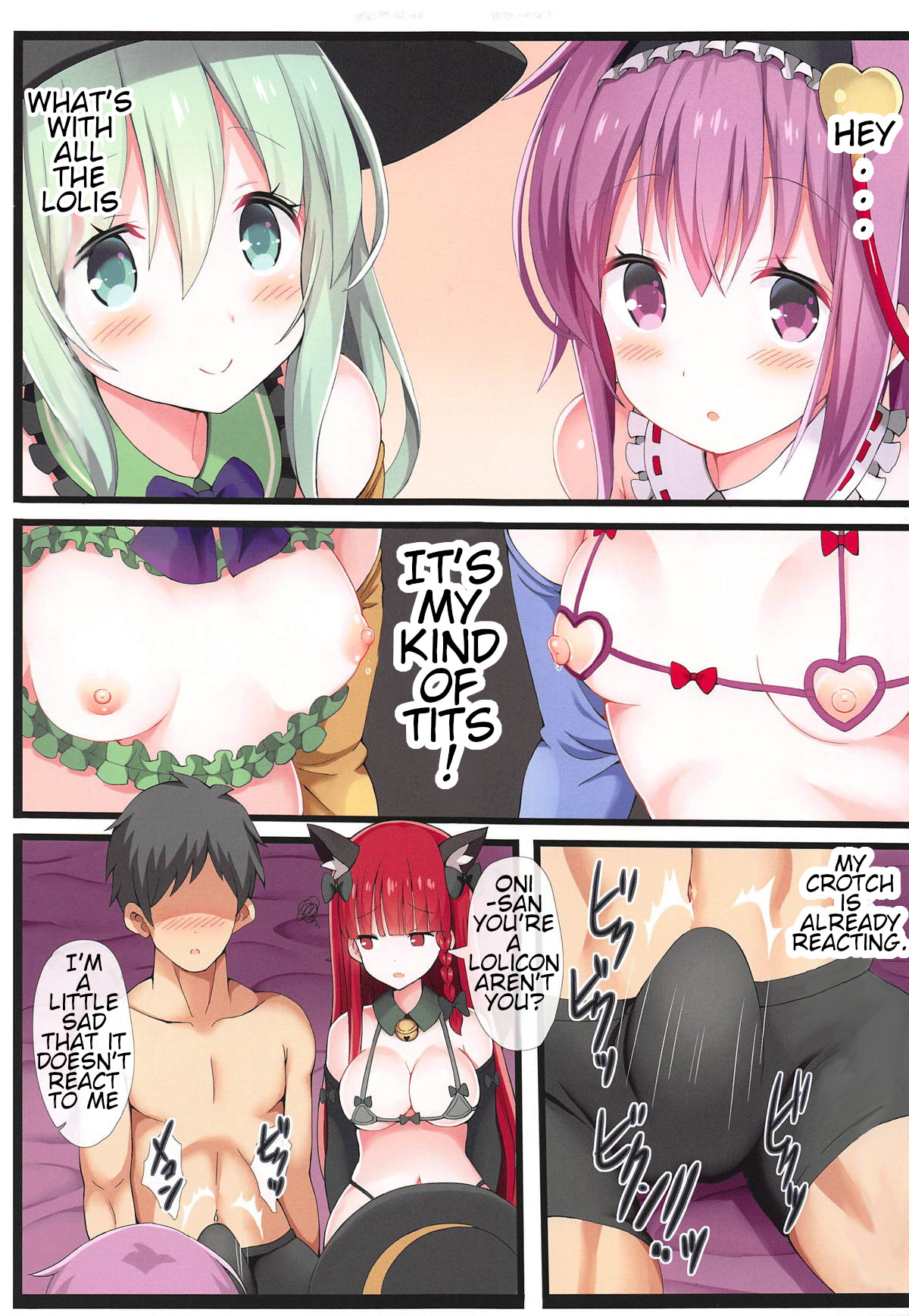 Hentai Manga Comic-Komeji Sisters Ero Clothes Show-Read-8